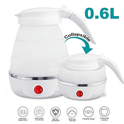 600ML Travel Electric Portable Foldable Kettle 220V 50Hz for Tea Coffee Hot Water