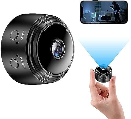 HD Mini Camera Wireless WiFi 1080P Home Security Nanny IP Ball Cam with Motion Detection Night Vision Camera (magnets)