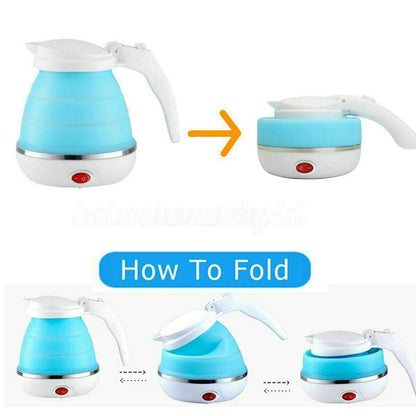 600ML Travel Electric Portable Foldable Kettle 220V 50Hz for Tea Coffee Hot Water