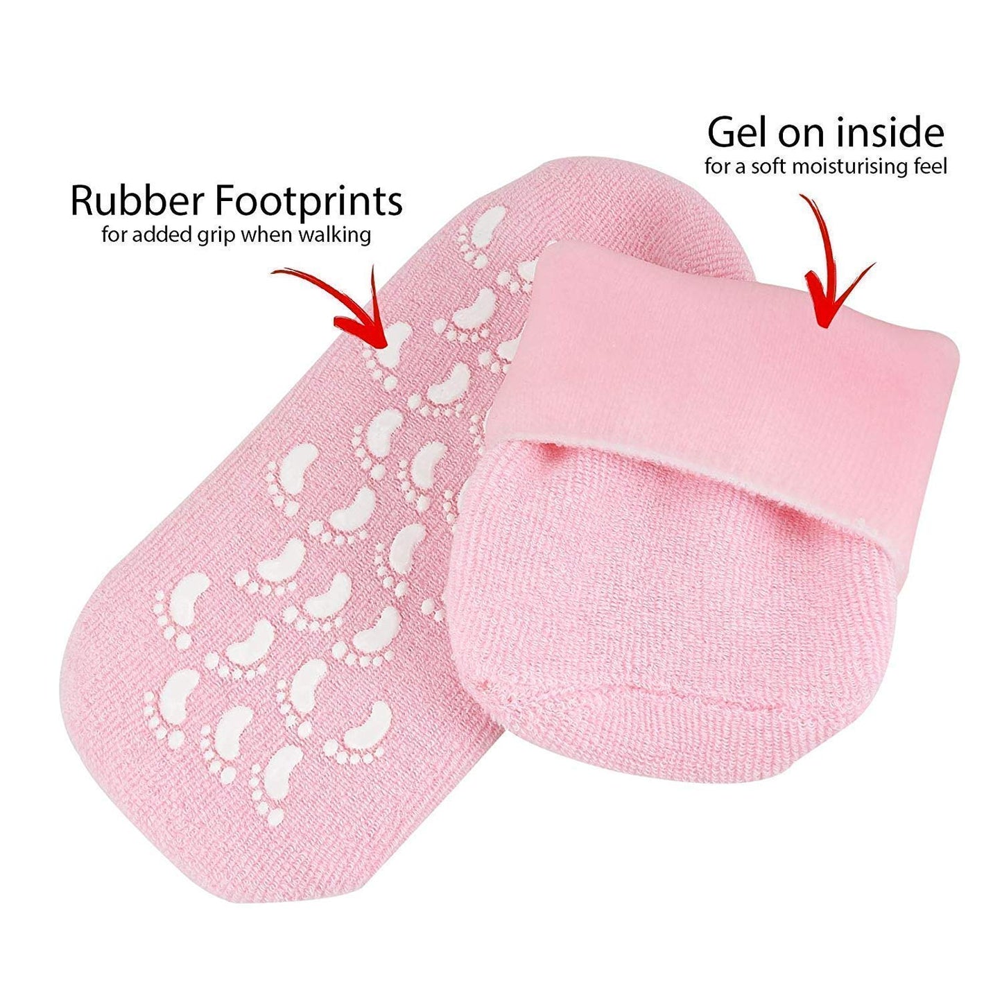 Silicone Gel Socks For Women And Men For Dry Cracked Feet Crack Heel Repair